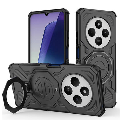 Deksel for Xiaomi Poco C75 / Redmi 14C, Techsuit, Carbon Shield Pro, Svart