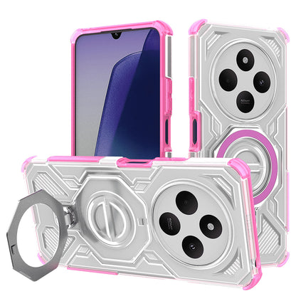 Deksel for Xiaomi Poco C75 / Redmi 14C, Techsuit, Carbon Shield Pro, Rosa