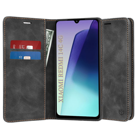 Deksel for Xiaomi Poco C75 / Redmi 14C, Techsuit, Confy, Svart