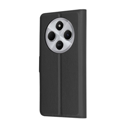 Deksel for Xiaomi Poco C75 / Redmi 14C, Techsuit, Leather Folio, Svart