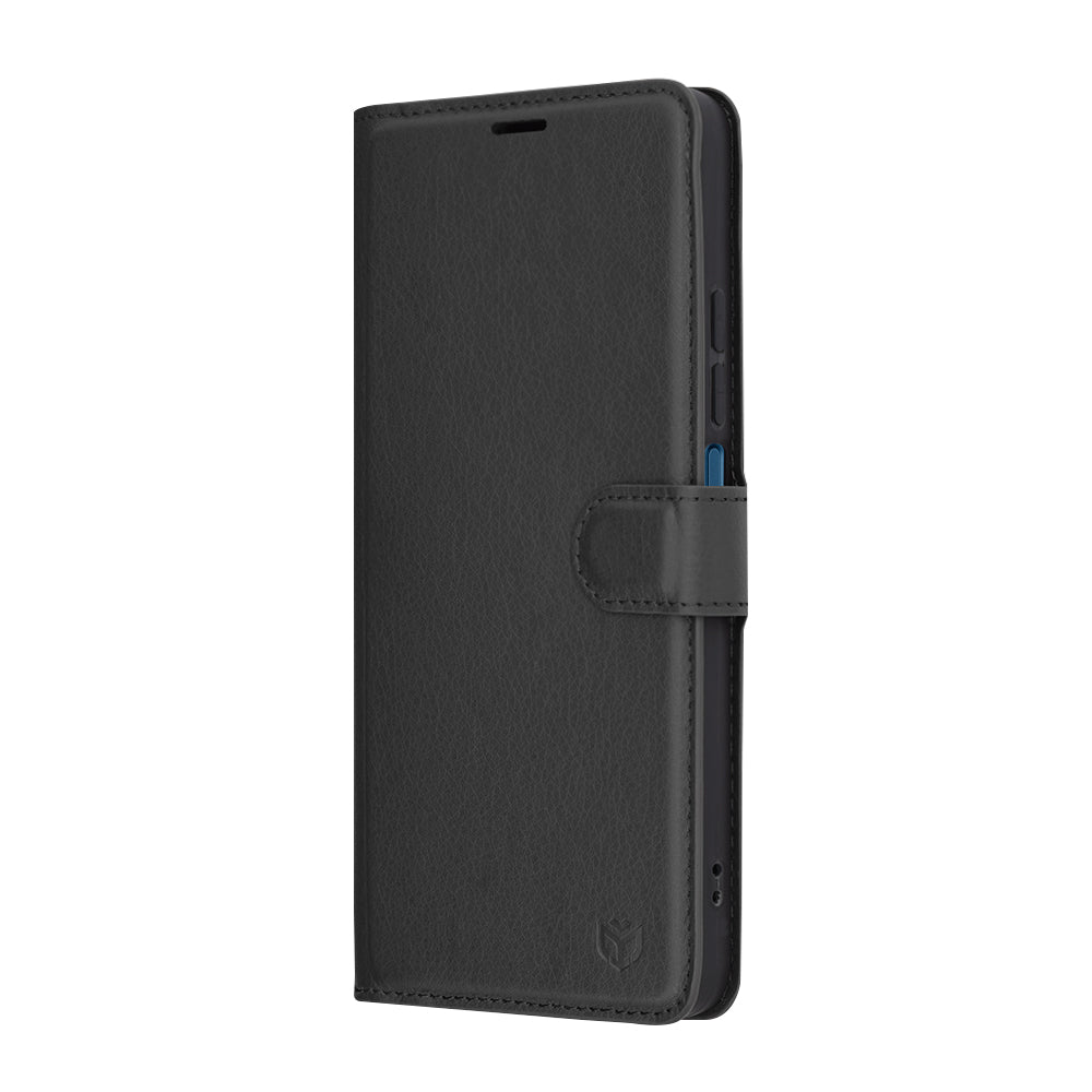 Deksel for Xiaomi Poco C75 / Redmi 14C, Techsuit, Leather Folio, Svart