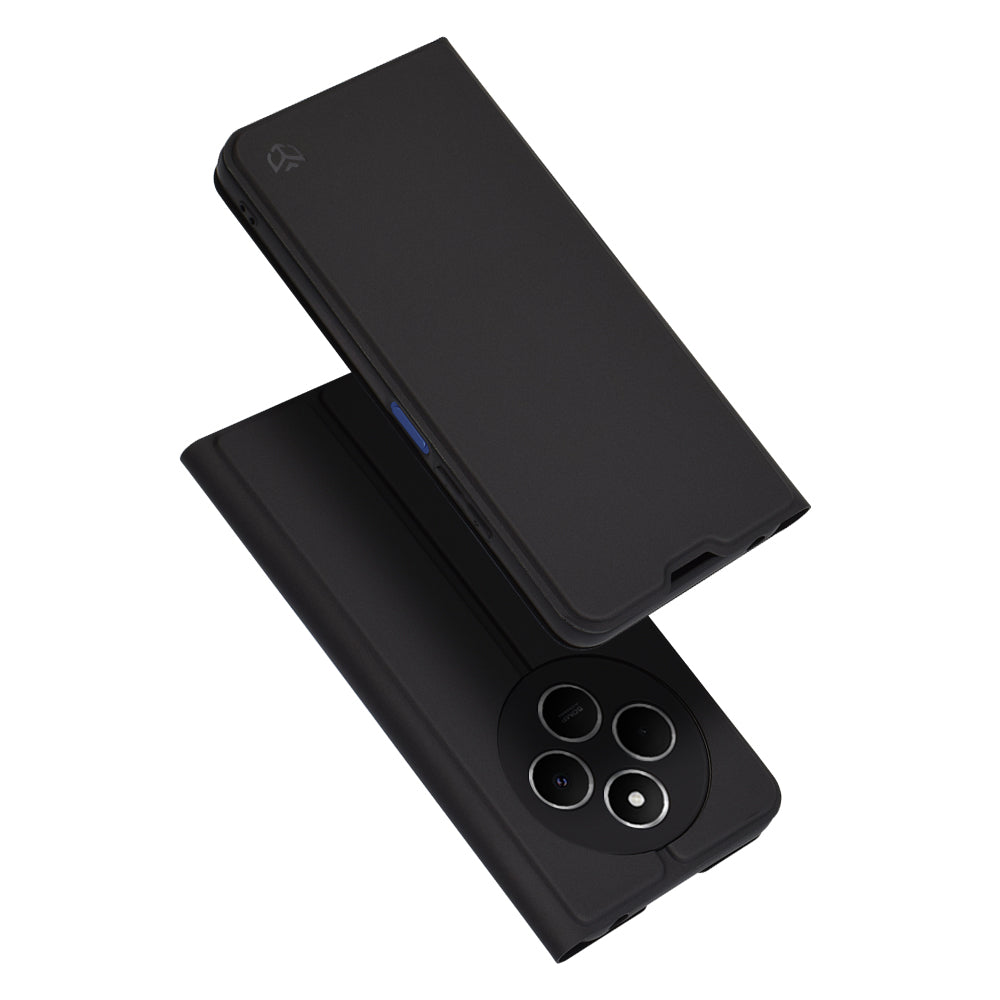 Deksel til Xiaomi Poco C75 / Redmi 14C, Techsuit, Magskin Book, Svart