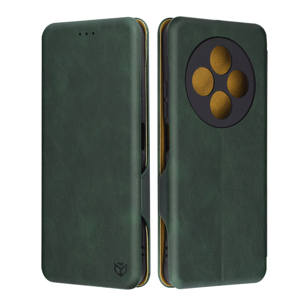 Deksel for Xiaomi Poco C75 / Redmi 14C, Techsuit, Safe Wallet Plus, Grønn