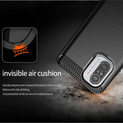 Deksel til Xiaomi Poco F3 / Mi 11i, Techsuit, Karbon, Svart