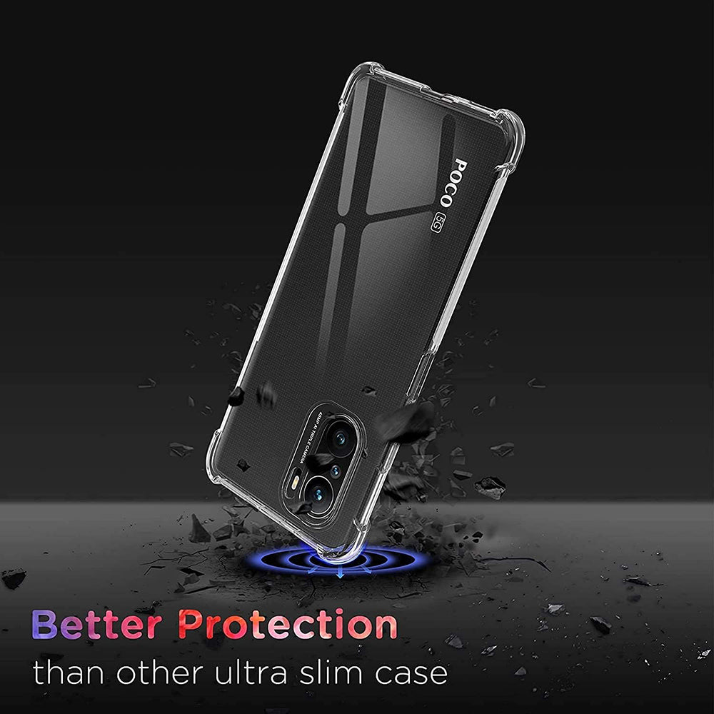 Deksel for Xiaomi Poco F3 / Mi 11i, Techsuit, Støtsikker Klar, Transparent