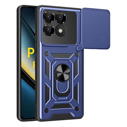 Deksel til Xiaomi Poco F6 Pro, Techsuit, CamShield, Blå