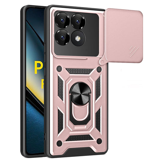 Deksel til Xiaomi Poco F6 Pro, Techsuit, CamShield, Rosa