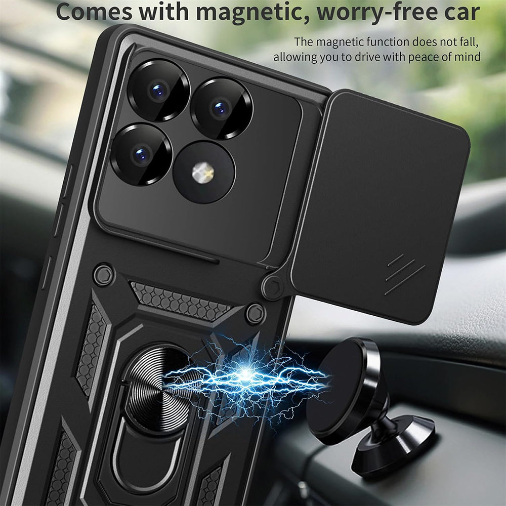 Deksel til Xiaomi Poco F6 Pro, Techsuit, CamShield, Rosa