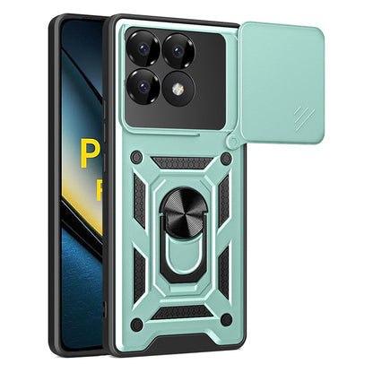 Deksel til Xiaomi Poco F6 Pro, Techsuit, CamShield, Grønn