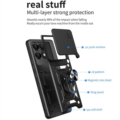 Deksel til Xiaomi Poco F6 Pro, Techsuit, CamShield, Grønn