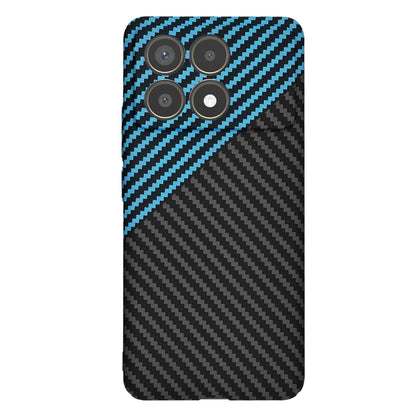 Deksel til Xiaomi Poco F6 Pro, Techsuit, Carbonite FiberShell, Svart Bleu