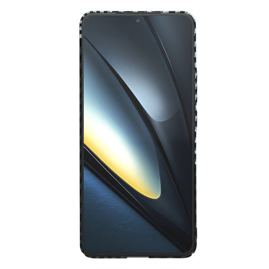 Deksel for Xiaomi Poco F6 Pro, Techsuit, Carbonite FiberShell, Svart Grå