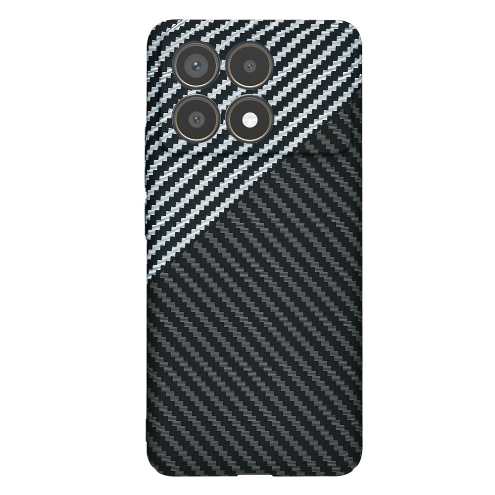 Deksel for Xiaomi Poco F6 Pro, Techsuit, Carbonite FiberShell, Svart Grå