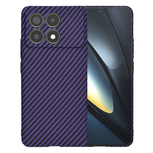 Deksel for Xiaomi Poco F6 Pro, Techsuit, Carbonite FiberShell, Lilla