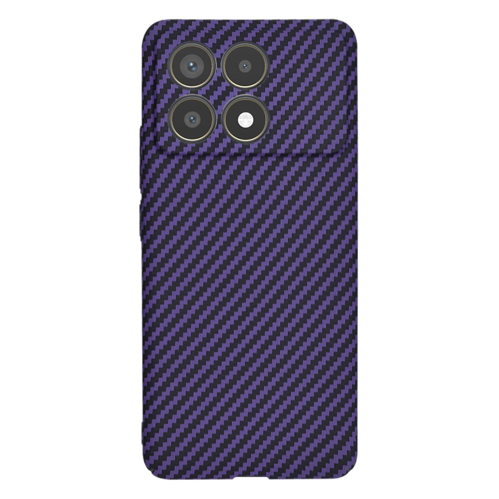 Deksel for Xiaomi Poco F6 Pro, Techsuit, Carbonite FiberShell, Lilla
