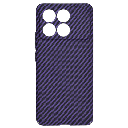 Deksel for Xiaomi Poco F6 Pro, Techsuit, Carbonite FiberShell, Lilla