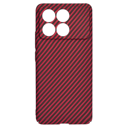 Deksel til Xiaomi Poco F6 Pro, Techsuit, Carbonite FiberShell, Rød