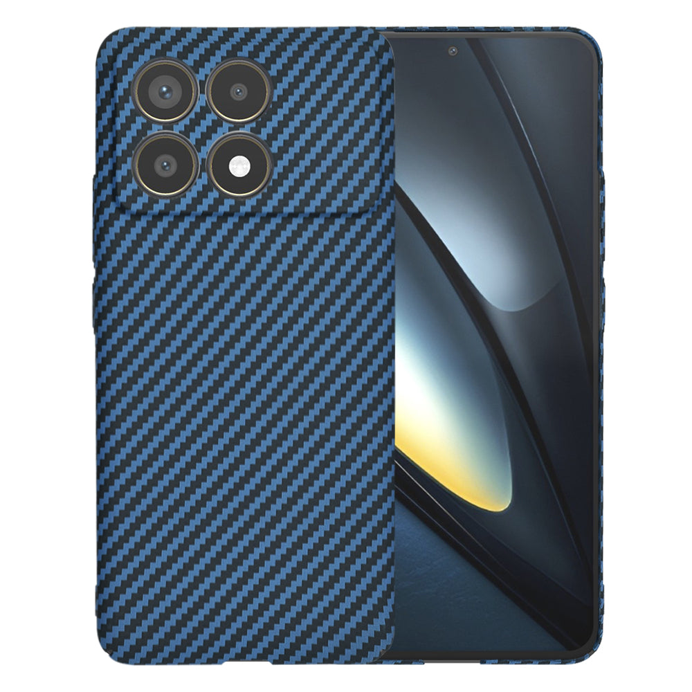 Deksel til Xiaomi Poco F6 Pro, Techsuit, Carbonite FiberShell, Turkis