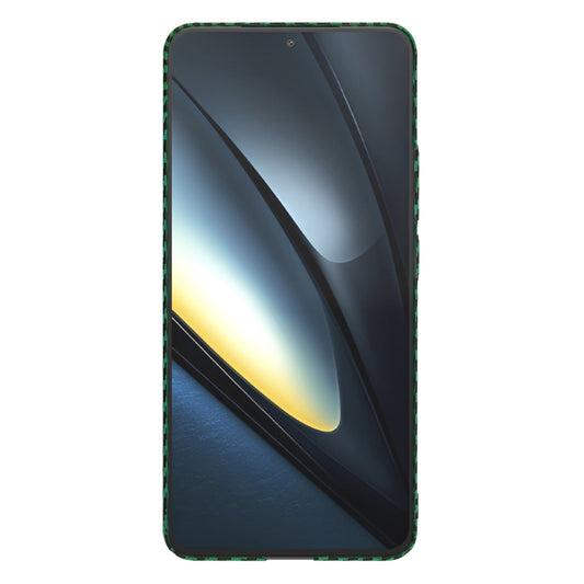 Deksel til Xiaomi Poco F6 Pro, Techsuit, Carbonite FiberShell, Grønn