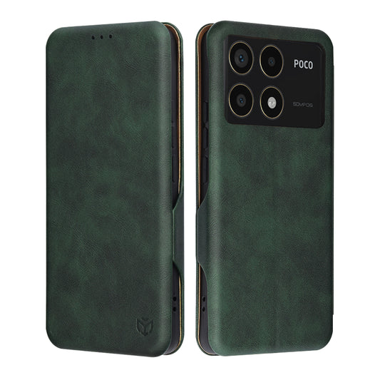 Deksel til Xiaomi Poco F6 Pro, Techsuit, Safe Wallet Plus, Grønn