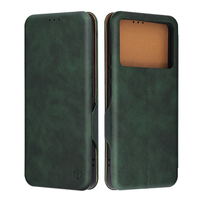 Deksel til Xiaomi Poco F6 Pro, Techsuit, Safe Wallet Plus, Grønn