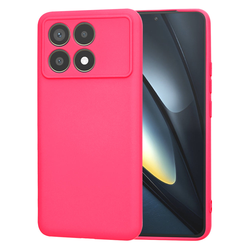 Deksel til Xiaomi Poco F6 Pro, Techsuit, SoftFlex, Mørk Rosa