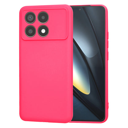 Deksel til Xiaomi Poco F6 Pro, Techsuit, SoftFlex, Mørk Rosa