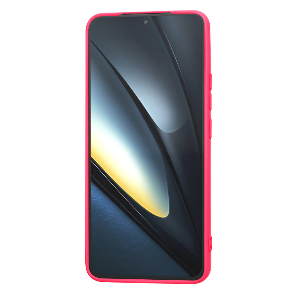 Deksel til Xiaomi Poco F6 Pro, Techsuit, SoftFlex, Mørk Rosa