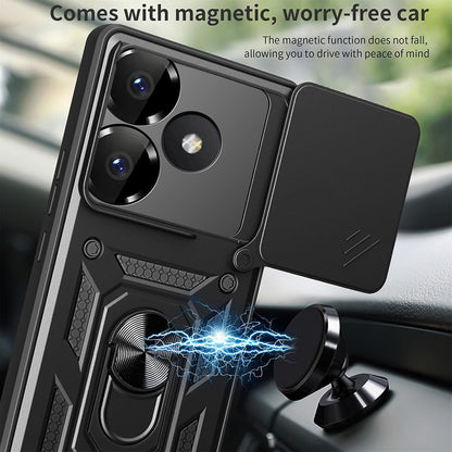 Deksel til Xiaomi Poco F6, Techsuit, CamShield, Svart