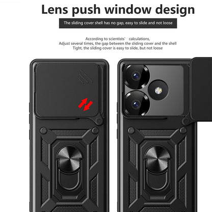 Deksel til Xiaomi Poco F6, Techsuit, CamShield, Rosa