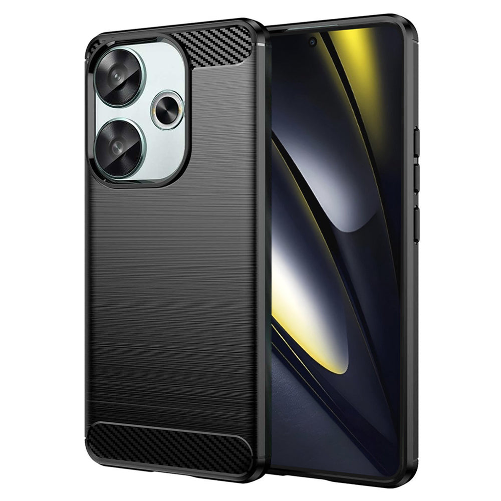 Deksel til Xiaomi Poco F6, Techsuit, Karbon, Svart