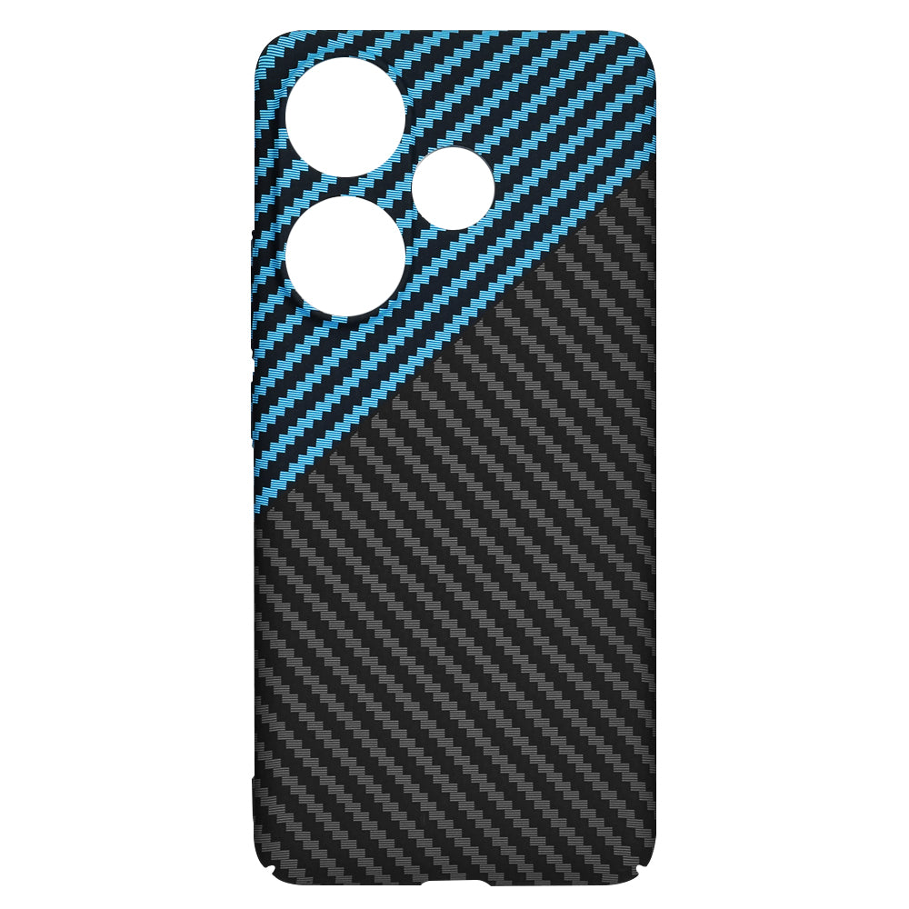 Deksel for Xiaomi Poco F6, Techsuit, Carbonite FiberShell, Blå