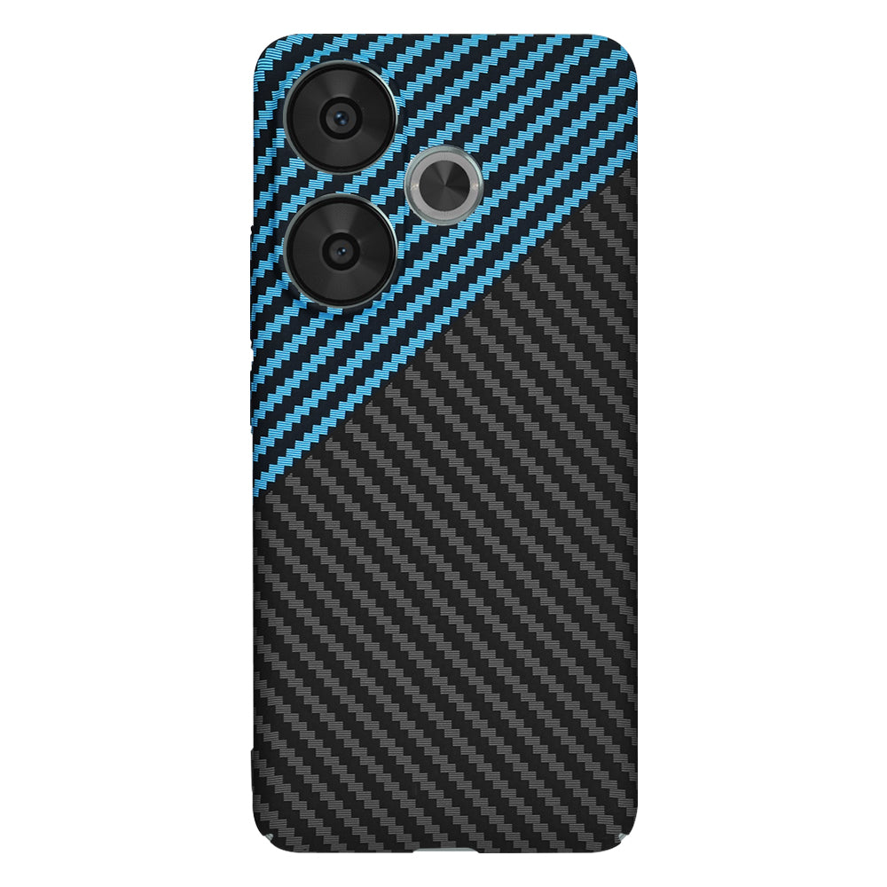 Deksel for Xiaomi Poco F6, Techsuit, Carbonite FiberShell, Blå
