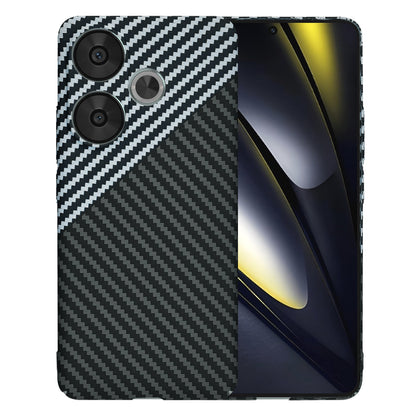 Deksel til Xiaomi Poco F6, Techsuit, Carbonite FiberShell, Svart Grå