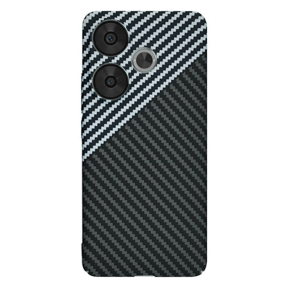 Deksel til Xiaomi Poco F6, Techsuit, Carbonite FiberShell, Svart Grå