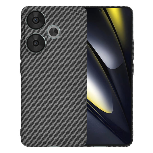 Deksel til Xiaomi Poco F6, Techsuit, Carbonite FiberShell, Svart