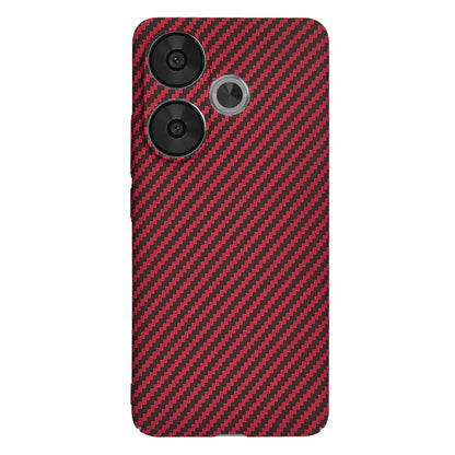 Deksel til Xiaomi Poco F6, Techsuit, Carbonite FiberShell, Rød