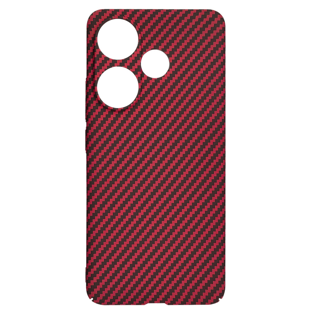 Deksel til Xiaomi Poco F6, Techsuit, Carbonite FiberShell, Rød