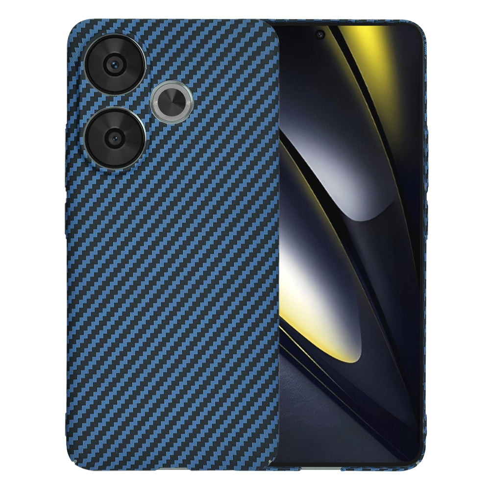 Deksel til Xiaomi Poco F6, Techsuit, Carbonite FiberShell, Turkis
