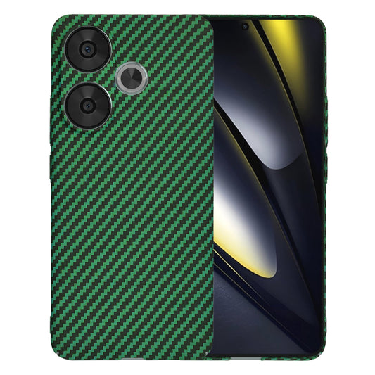Deksel til Xiaomi Poco F6, Techsuit, Carbonite FiberShell, Grønn