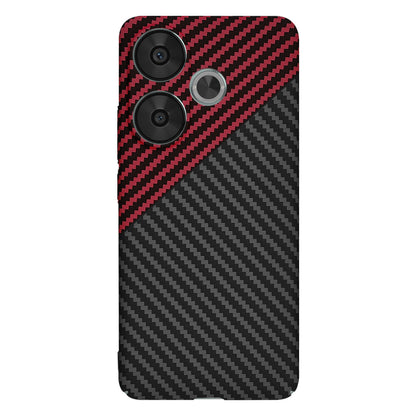 Deksel til Xiaomi Poco F6, Techsuit, Carbonite FiberShell, Svart Rød