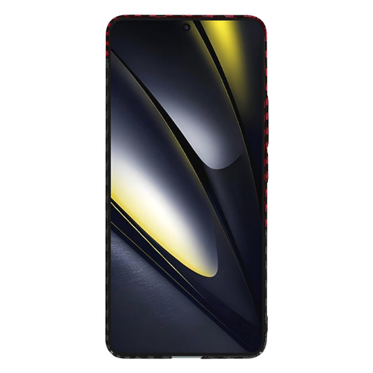 Deksel til Xiaomi Poco F6, Techsuit, Carbonite FiberShell, Svart Rød