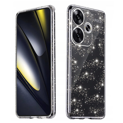 Deksel til Xiaomi Poco F6, Techsuit, SparkleSkin, Transparent