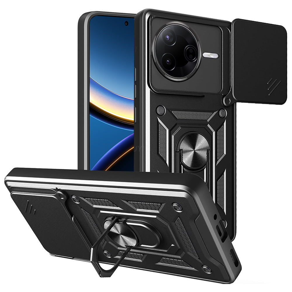 Deksel til Xiaomi Poco F7 Pro, Techsuit, CamShield, Svart