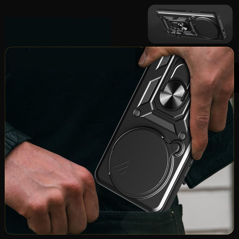 Deksel til Xiaomi Poco F7 Pro, Techsuit, CamShield, Svart