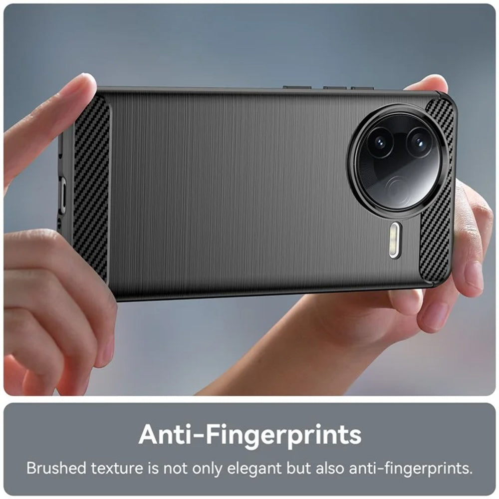 Deksel til Xiaomi Poco F7 Pro, Techsuit, Karbon, Svart