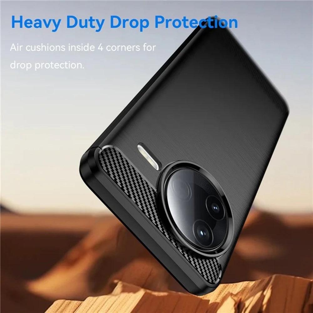 Deksel til Xiaomi Poco F7 Pro, Techsuit, Karbon, Svart