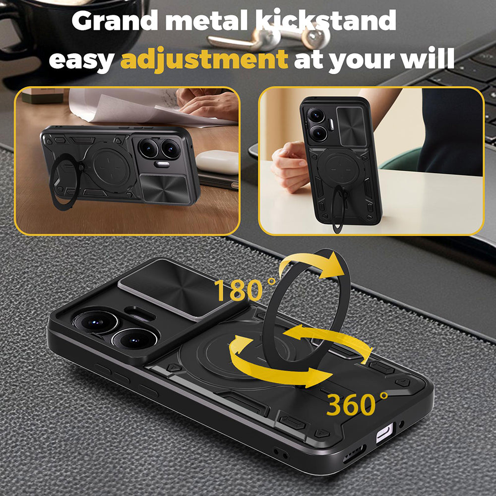 Deksel til Xiaomi Poco F7, Techsuit, CamGuard Pro, Svart