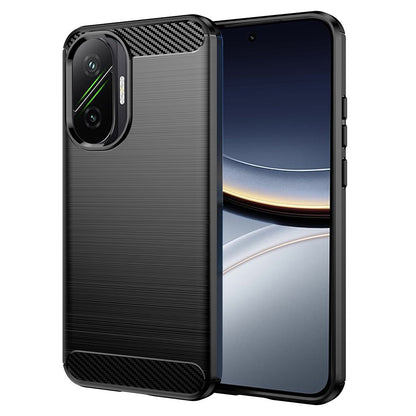 Deksel til Xiaomi Poco F7, Techsuit, Karbon, Svart