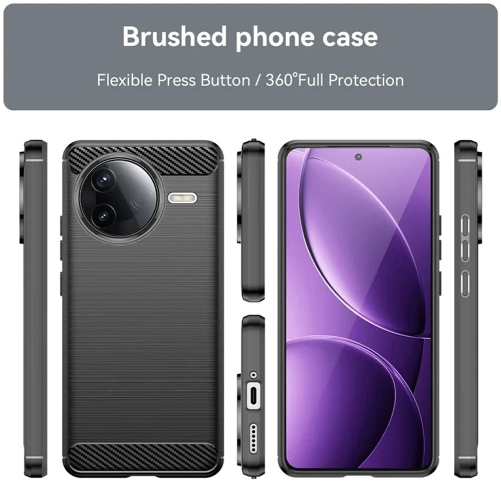 Deksel til Xiaomi Poco F7 Ultra, Techsuit, Karbon, Svart